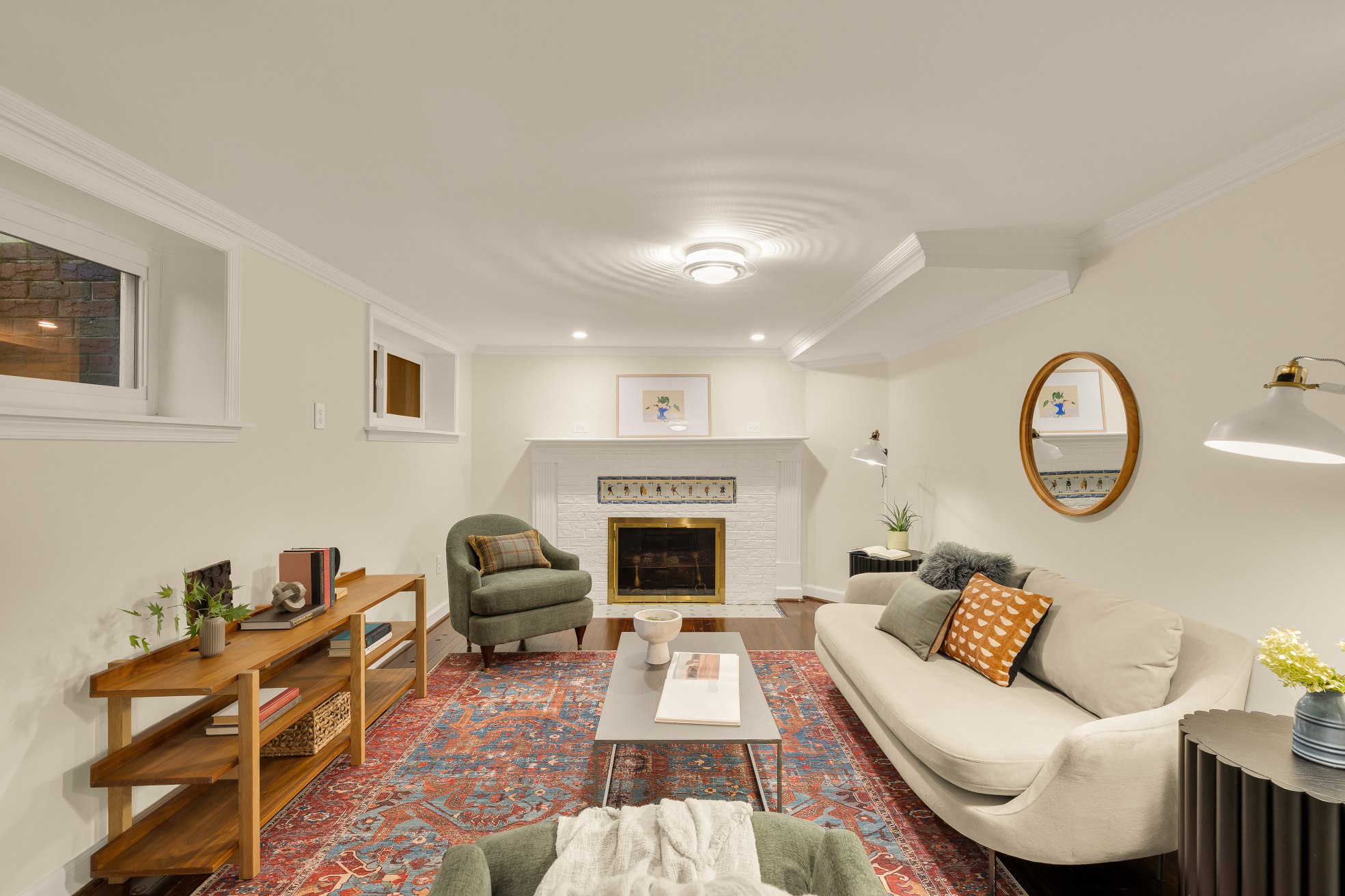 3620 Yum St NW DC basement family room with fireplace
